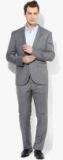 Blackberrys Grey Slim Fit Solid Single Breasted Suit Men