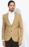 Blackberrys Khaki Printed Slim Fit Blazer Men