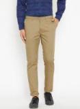 Blackberrys Khaki Regular Fit Solid Regular Trouser Men