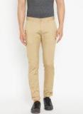 Blackberrys Khaki Skinny Fit Solid Trouser Men