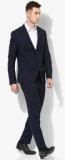 Blackberrys Navy Blue Checked Suit men