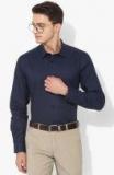 Blackberrys Navy Blue Printed Slim Fit Formal Shirt Men