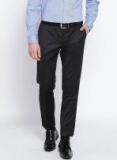 Blackberrys Navy Blue Sharp Fit Solid Formal Trouser men