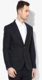 Blackberrys Navy Blue Solid Slim Fit Blazer men