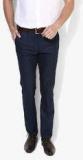 Blackberrys Navy Blue Solid Slim Fit Formal Trouser men