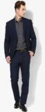 Blackberrys Navy Blue Solid Suit men