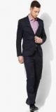 Blackberrys Navy Blue Solid Suit Set men