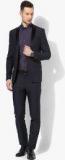 Blackberrys Navy Blue Striped Slim Suit men