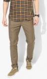 Blackberrys Olive Green Regular Fit Self Design Trouser Men