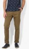 Blackberrys Olive Solid Slim Fit Chinos men