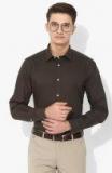 Blackberrys Olive Solid Slim Fit Formal Shirt Men