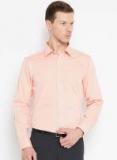 Blackberrys Peach Solid Slim Fit Formal Shirt Men