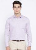 Blackberrys Pink Self Design Slim Fit Formal Shirt Men