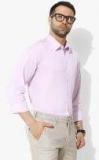 Blackberrys Pink Slim Fit Self Design Formal Shirt Men