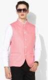 Blackberrys Pink Solid Nehru Jacket men