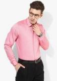 Blackberrys Pink Solid Slim Fit Formal Shirt men