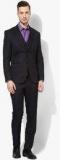 Blackberrys Purple Solid Slim Suit Men