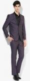 Blackberrys Purple Solid Suit Men