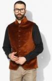 Blackberrys Rust Solid Nehru Jacket men