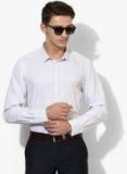 Blackberrys White Checked Slim Fit Formal Shirt Men