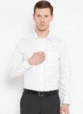 Blackberrys White Self Design Regular Fit Formal Shirt Men