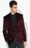 Blackberrys Wine Solid Blazer Men