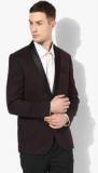 Blackberrys Wine Solid Slim Fit Jacket & Blazers Men