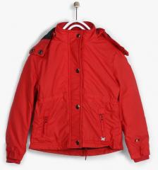 Blue Giraffe Red Winter Jacket girls