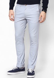 Blue Saint Blue Color Chinos men