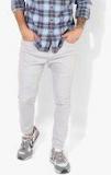 Blue Saint Grey Mid Rise Slim Fit Jeans Men