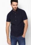 Blue Saint Navy Blue Casual Shirts Men