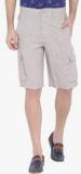 Blue Wave Beige Solid Shorts men