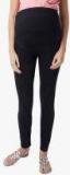 Blush 9 Maternity Black Solid Leggings Women