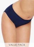 Bodycare Pack Of 6 Multicoloured Solid Hipster Panties Women