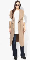 Boohoo Brown Shrug With Belt Women