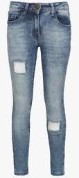 Bossini Blue Washed Jeans Girls