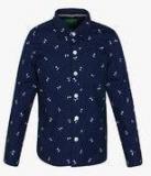 Bossini Navy Blue Casual Shirt Boys