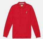 Bossini Red Solid Polo Collar T Shirt Boys