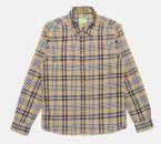 Bossini Yellow & Navy Blue Regular Fit Checked Casual Shirt Boys