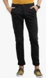 Breakbounce Black Solid Slim Fit Chinos Men