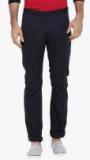 Breakbounce Blue Solid Slim Fit Formal Trouser Men