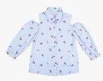 Budding Bees Blue Printed Regular Top Girls