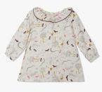 Budding Bees Off White Printed Top Girls