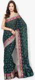 Bunkar Black Embellished Banarasi Saree women