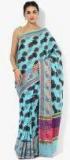 Bunkar Light Blue Printed Banarasi Saree Women