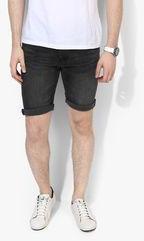 Burton Black Washed Regular Fit Shorts Men