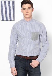 Burton Blue Casual Shirt Men