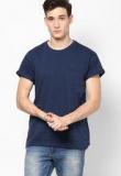 Burton Navy Blue Round Neck T Shirt men