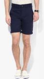 Burton Navy Blue Solid Regular Fit Short Men