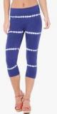 C9 Blue Printed Capris Women